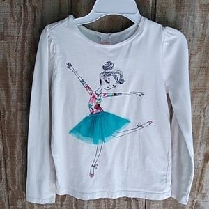 Ballerina Top w/Teal sheer 3D skirt